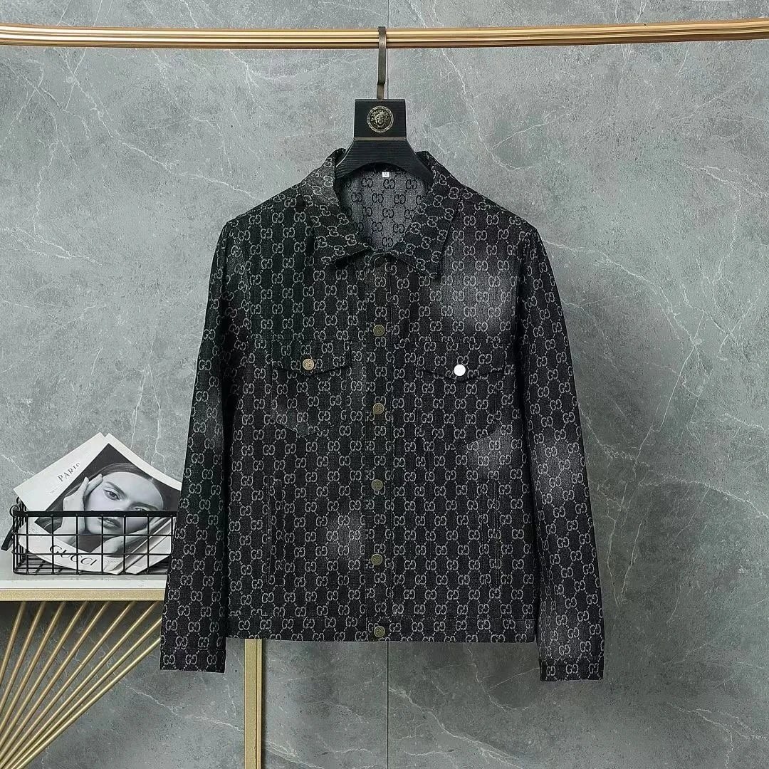 Gucci Jackets Monogram Denim Trucker Jacket image 8