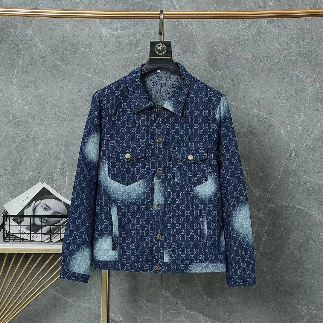 Gucci Jackets Monogram Denim Trucker Jacket image 9
