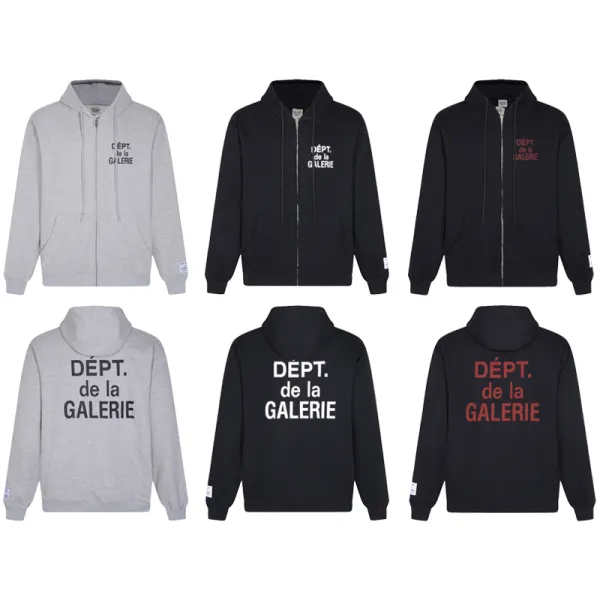 Gallery Dept. Dept. de la Galerie Black Zip-Up Hoodie - 11