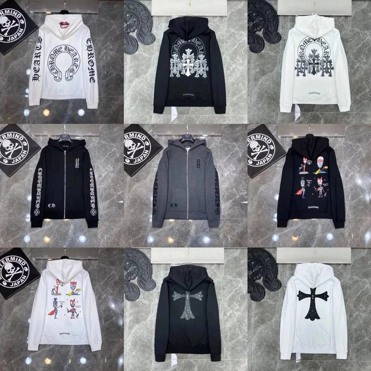 Chrome Hearts Stay Fast Race Team White Hoodie - 4
