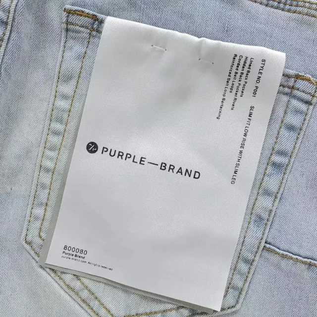 Purple Brand Jeans Paint-splatter graphic straight-leg product detail image 8