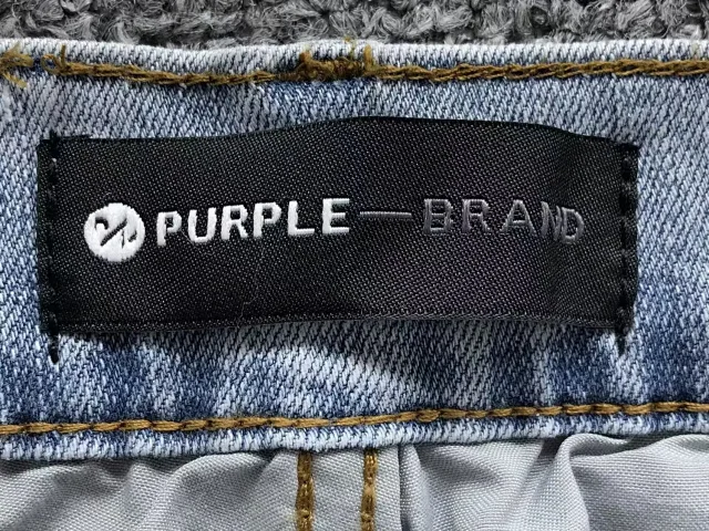 Purple Brand Jeans Paint-splatter graphic straight-leg product detail image 7