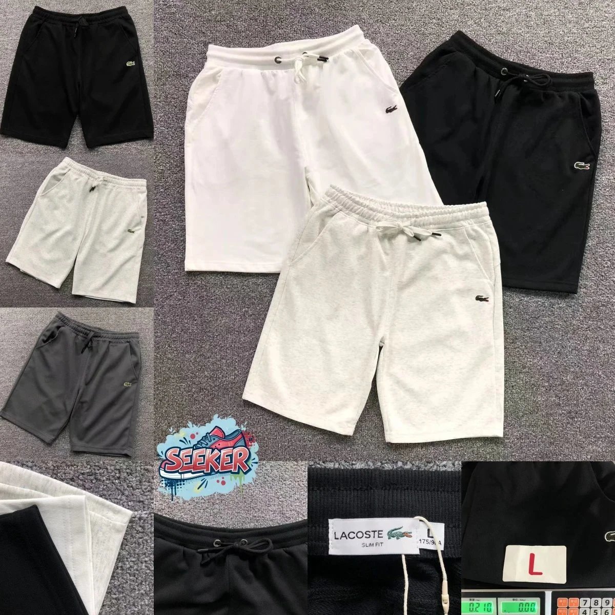 Lacoste Slim Fit Cotton Sweat Shorts