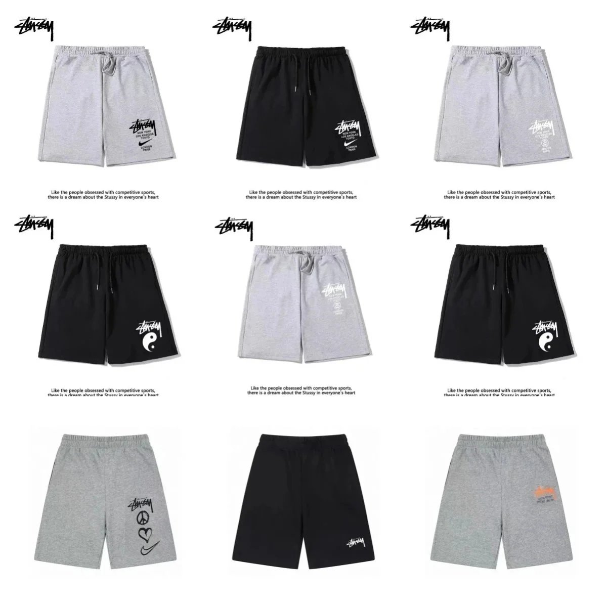 Stüssy Script Logo Basketball Shorts Black - 2