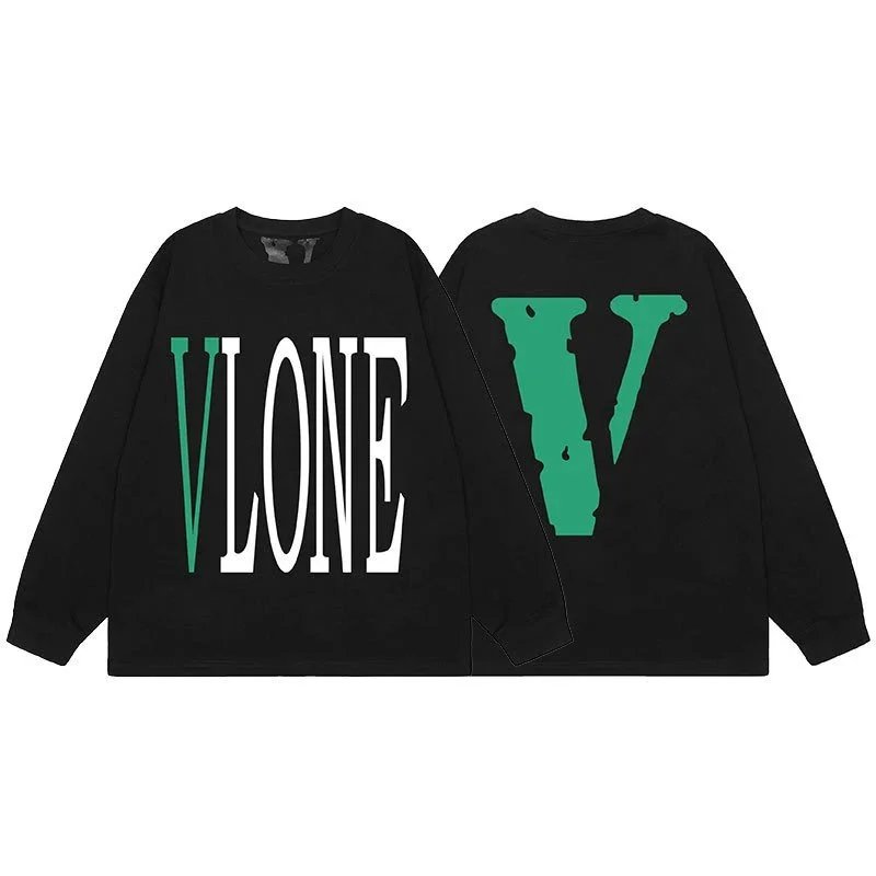 Vlone VLONE Logo Long Sleeve T-Shirt Black - 8
