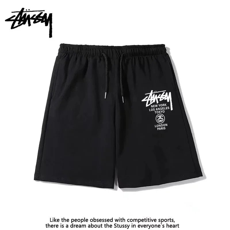 Stüssy Script Logo Basketball Shorts Black - 6