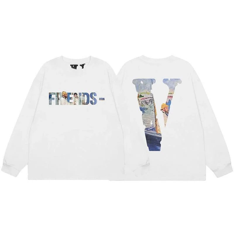 Vlone VLONE Logo Long Sleeve T-Shirt Black - 6