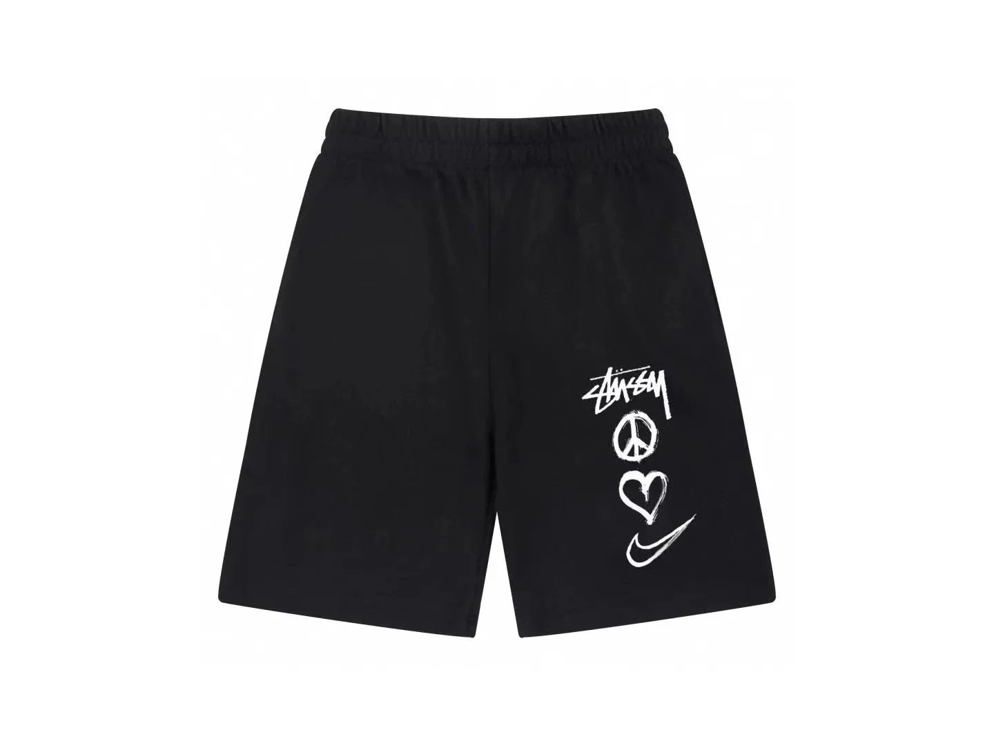 Stüssy Script Logo Basketball Shorts Black - 8