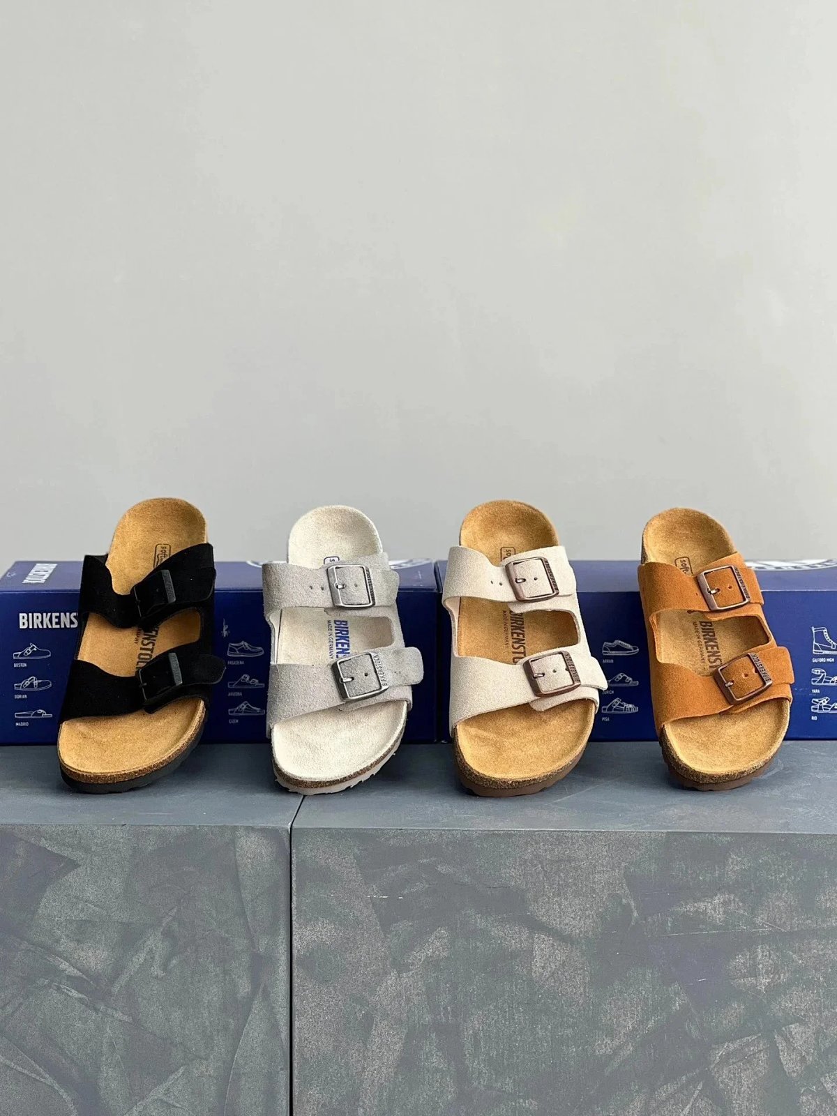 Birkenstock Boston BS Black Suede Clog Slippers product detail 2 in Litbuy spreadsheet finds