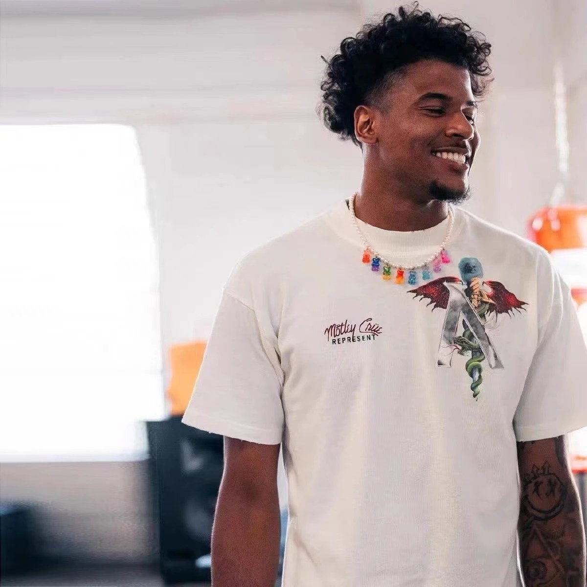 REPRESENT Winged Sword T-Shirt Multi - Gallery Image 2 - Detailed View