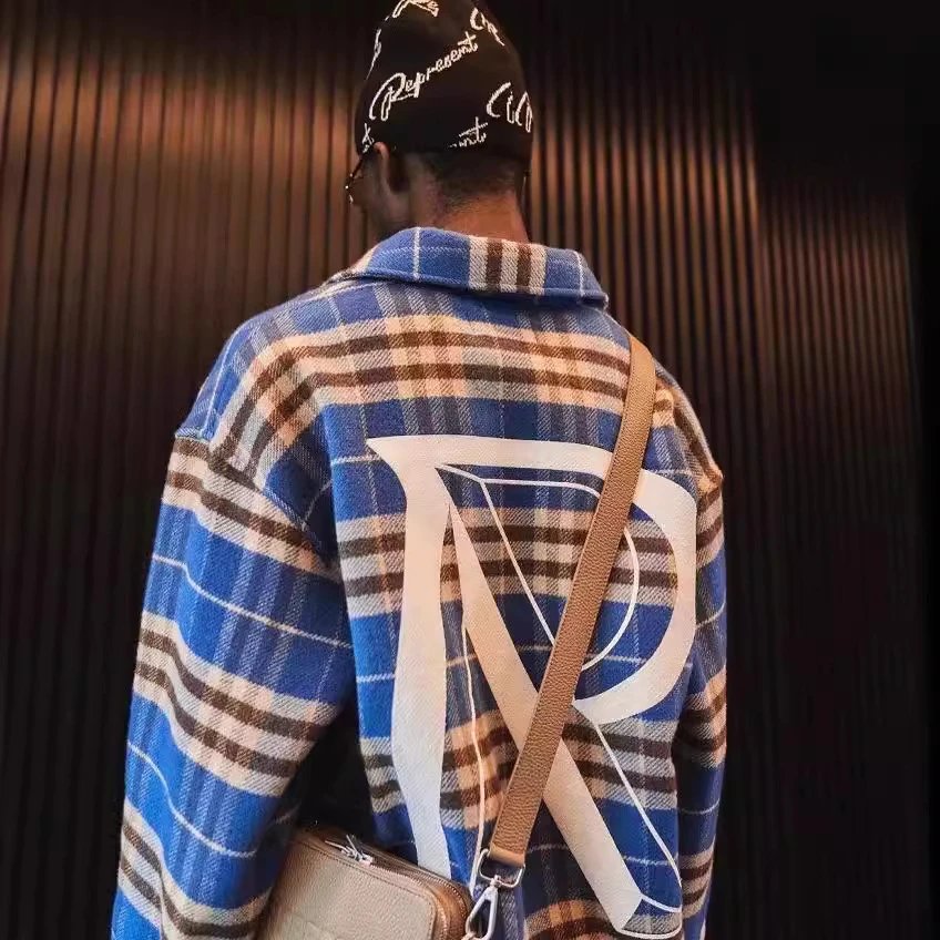 Represent Letter R Plaid Shirt Multicolor - Gallery Image 3 - Detailed View