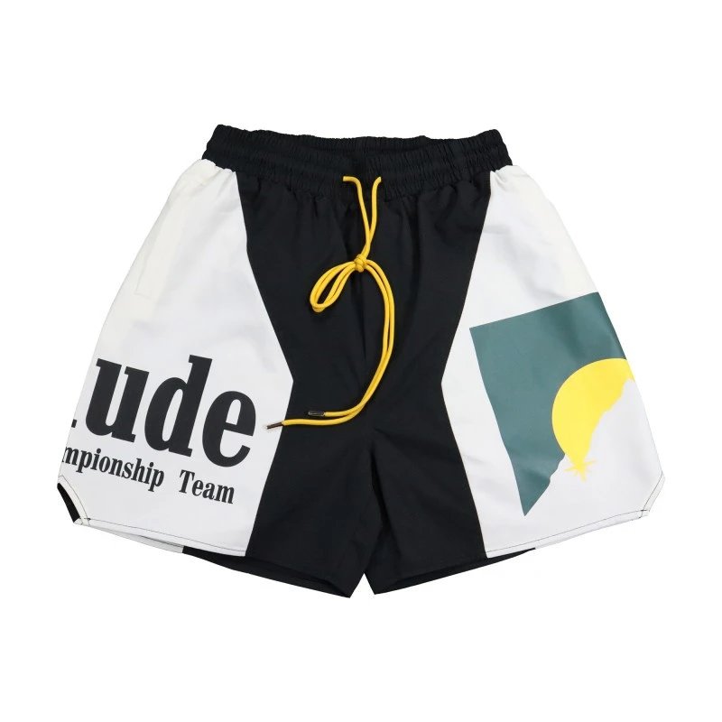 Casual Graphic Shorts in Onyx - Rhude - Cnfans - $23.55