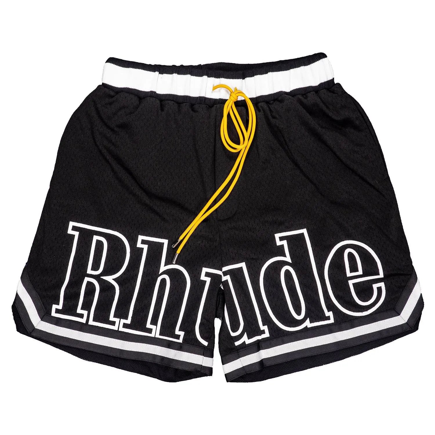 Mesh Casual Shorts Ebony - Rhude - Cnfans - $24.84