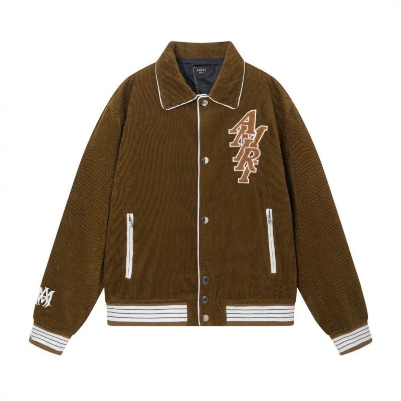 AMIRI Corduroy Varsity Jacket Multi - Gallery Image 3 - Detailed View