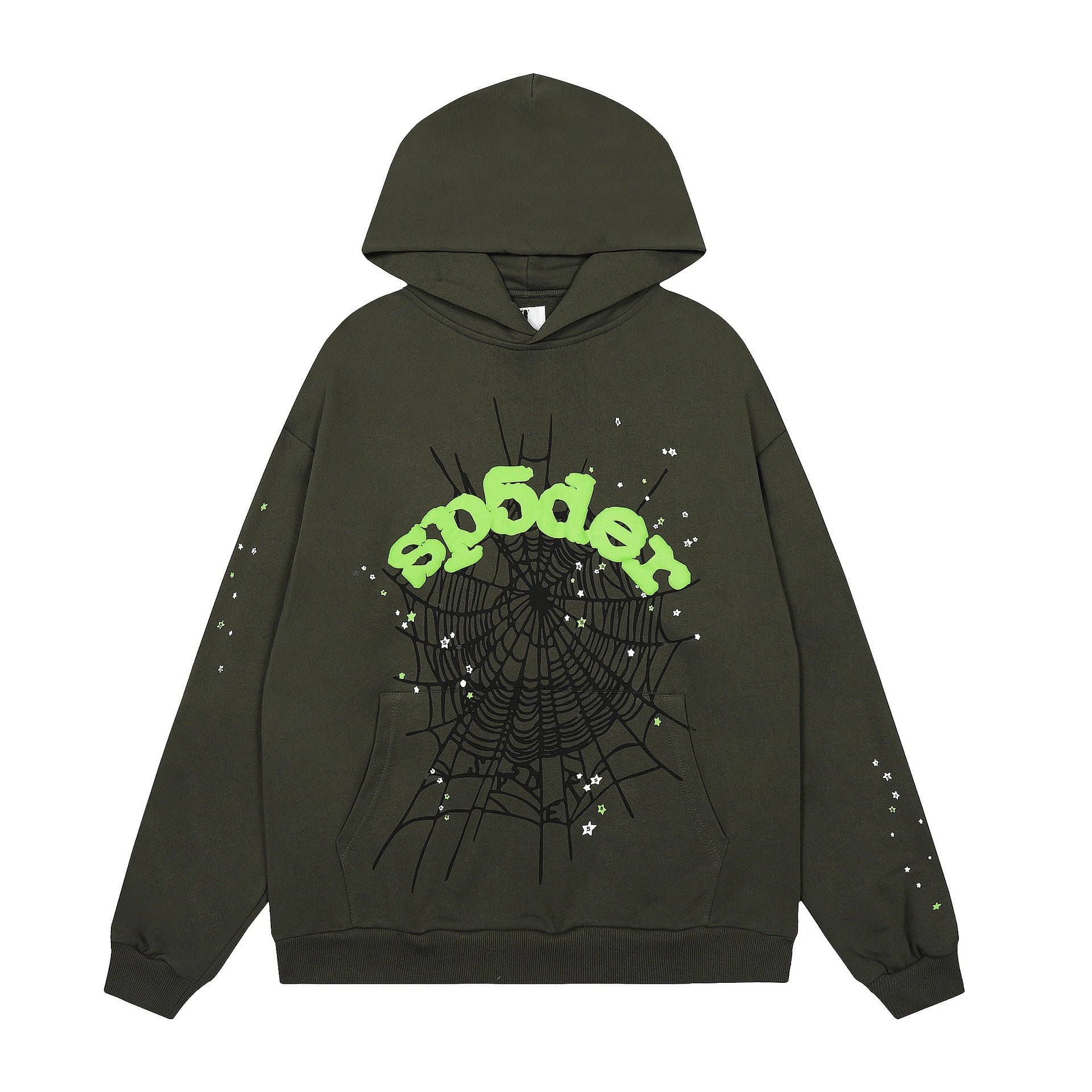 High Street Hoodie Tracksuit Forest Green - Sp5der - Cnfans - $34.84