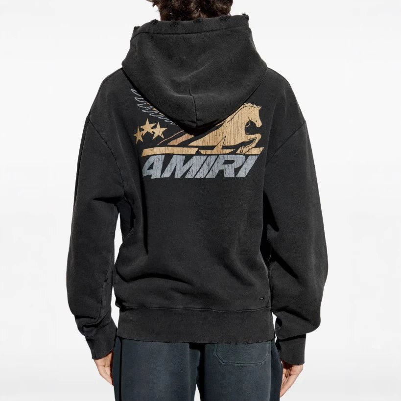 AMIRI Crackled Wing Hoodie Multicolor - Gallery Image 3 - Detailed View