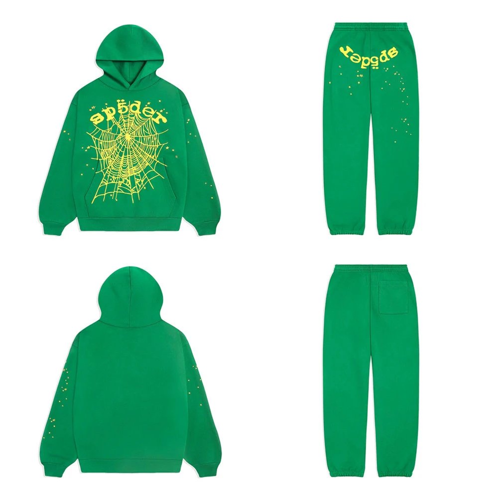 High Street Graphic Hoodie Emerald - Gallery Image 1 - Detailed View