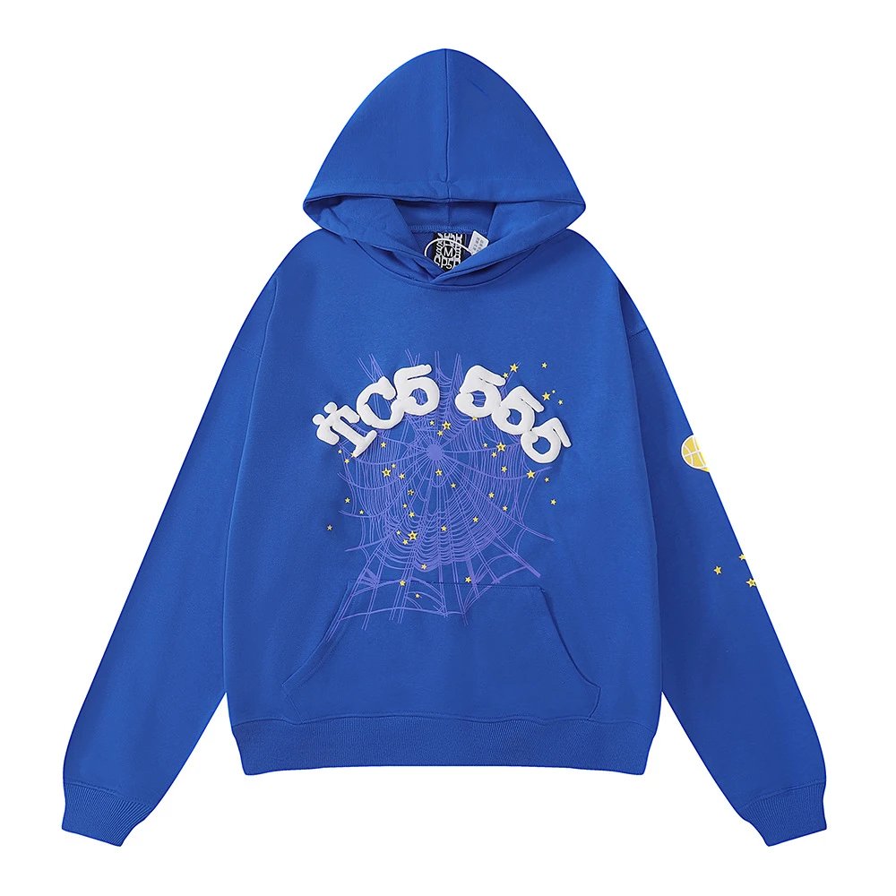 Hip-Hop Graphic Hoodie Set Azure - Related Product - Cnfans