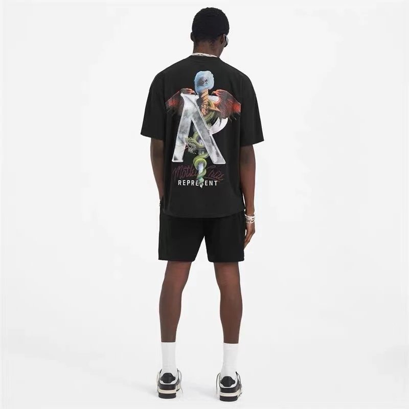 REPRESENT Winged Sword T-Shirt Multi - Gallery Image 4 - Detailed View