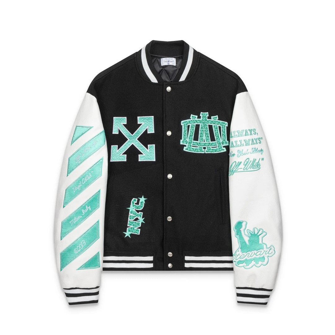 Off-White NYC Varsity Jacket Black