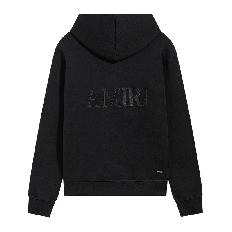 AMIRI Embroidered Hoodie Black - Gallery Image 5 - Detailed View