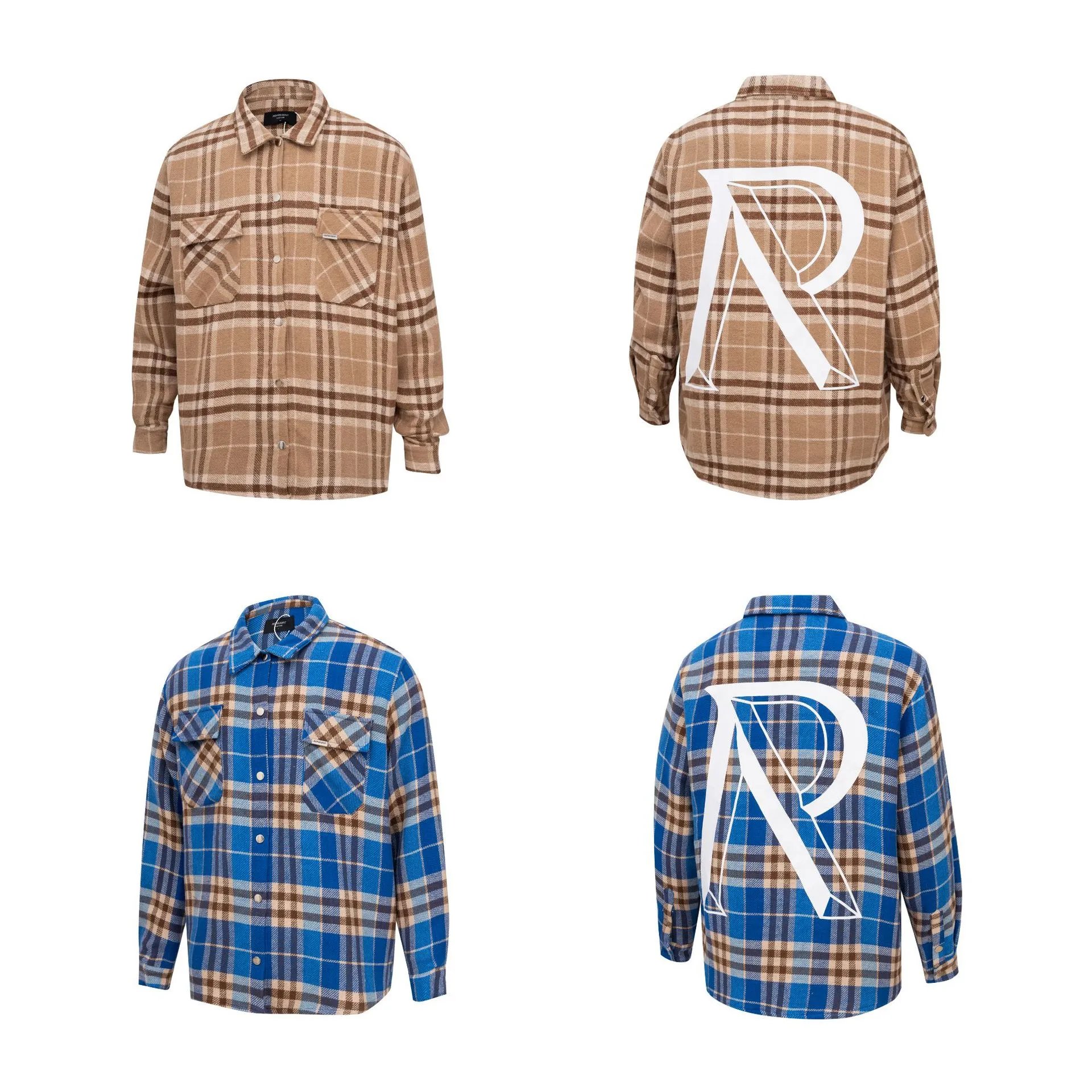 Represent Letter R Plaid Shirt Multicolor - High Quality Product Image - Cnfans