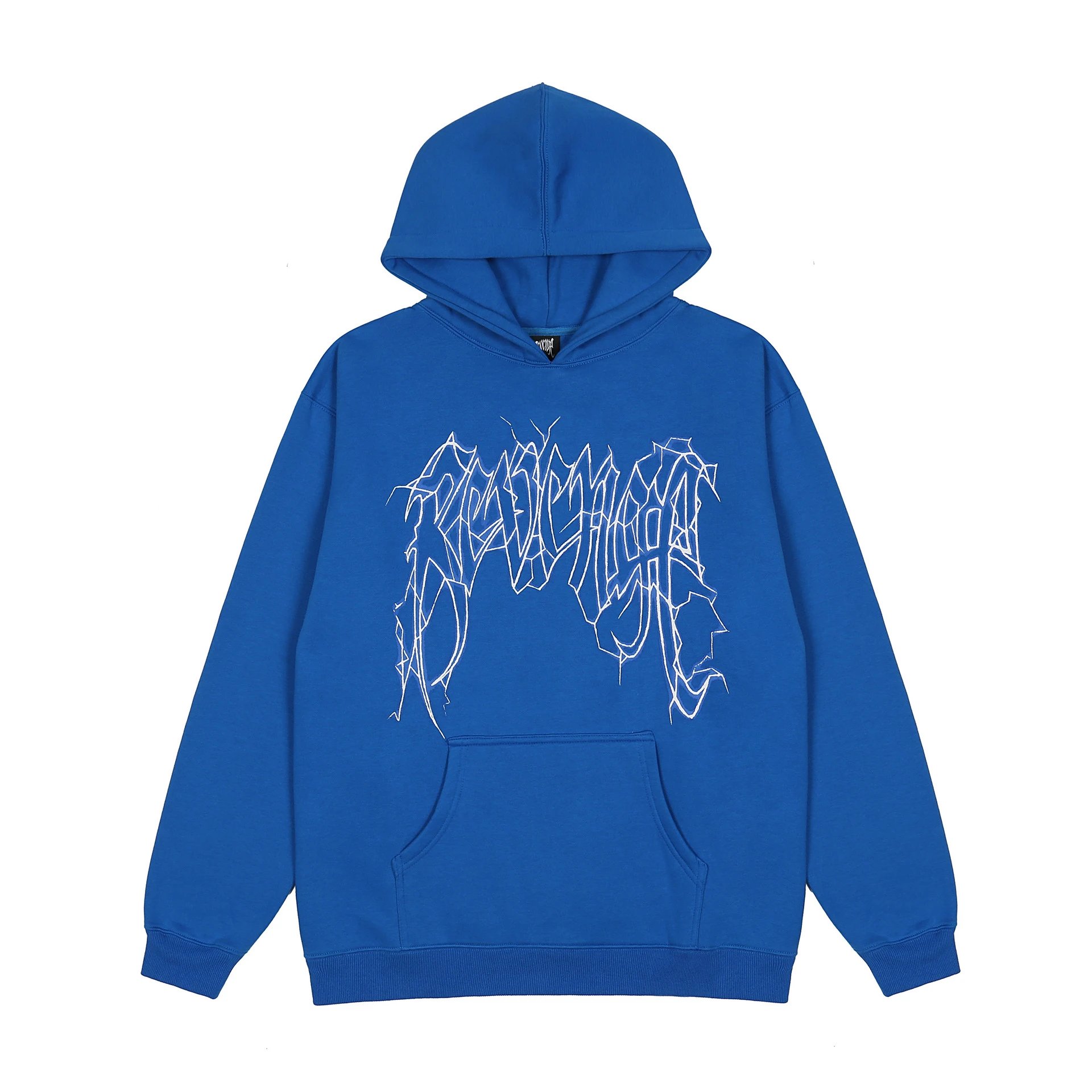 Streetwear Lightning Graphic Hoodie Cobalt Blue - Revenge - Cnfans - $36.45