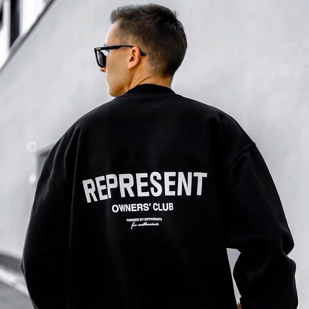 Represent Oversized Street Sweatshirt Multicolor - Gallery Image 2 - Detailed View