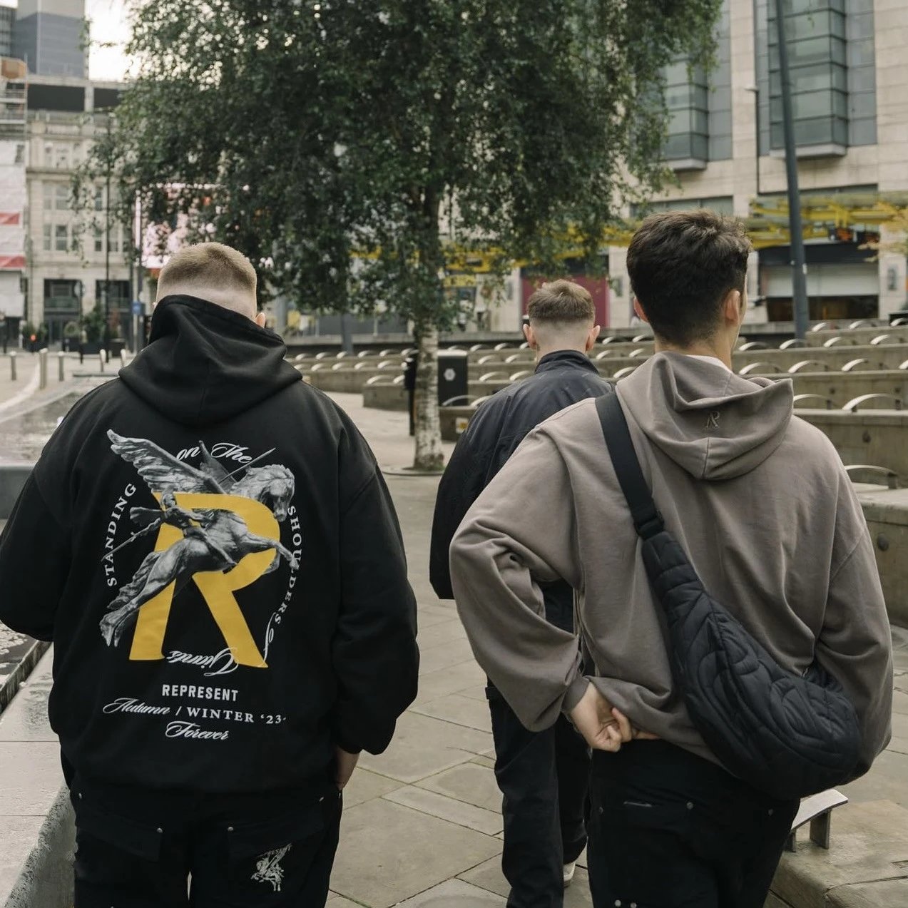 Represent Pegasus Hoodie Black - Gallery Image 4 - Detailed View