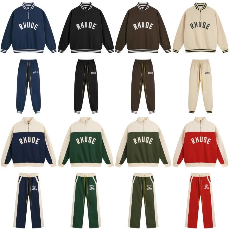 Rhude Half-Zip Tracksuit Multicolor - High Quality Product Image - Cnfans