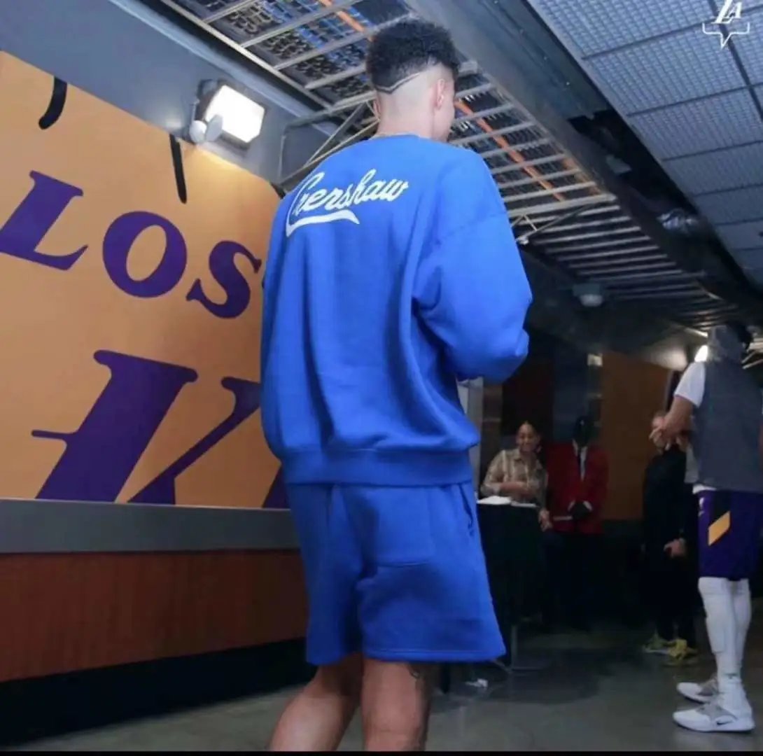 Streetwear Pullover Hoodie Casual Unisex Cotton Royal Blue - Gallery Image 5 - Detailed View