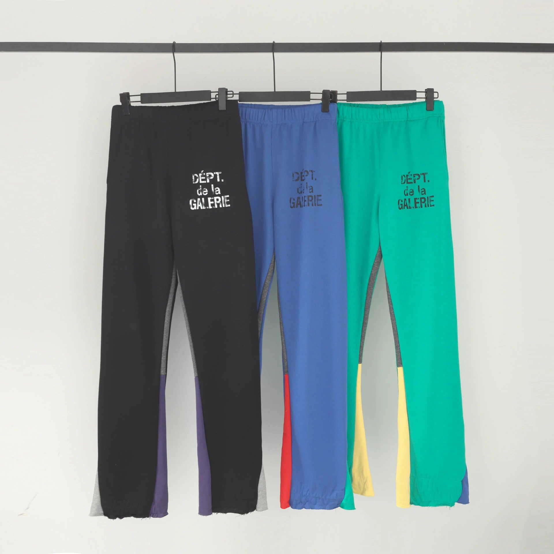 Urban Colorblock Jogger Pants Cerulean - Gallery Image 2 - Detailed View