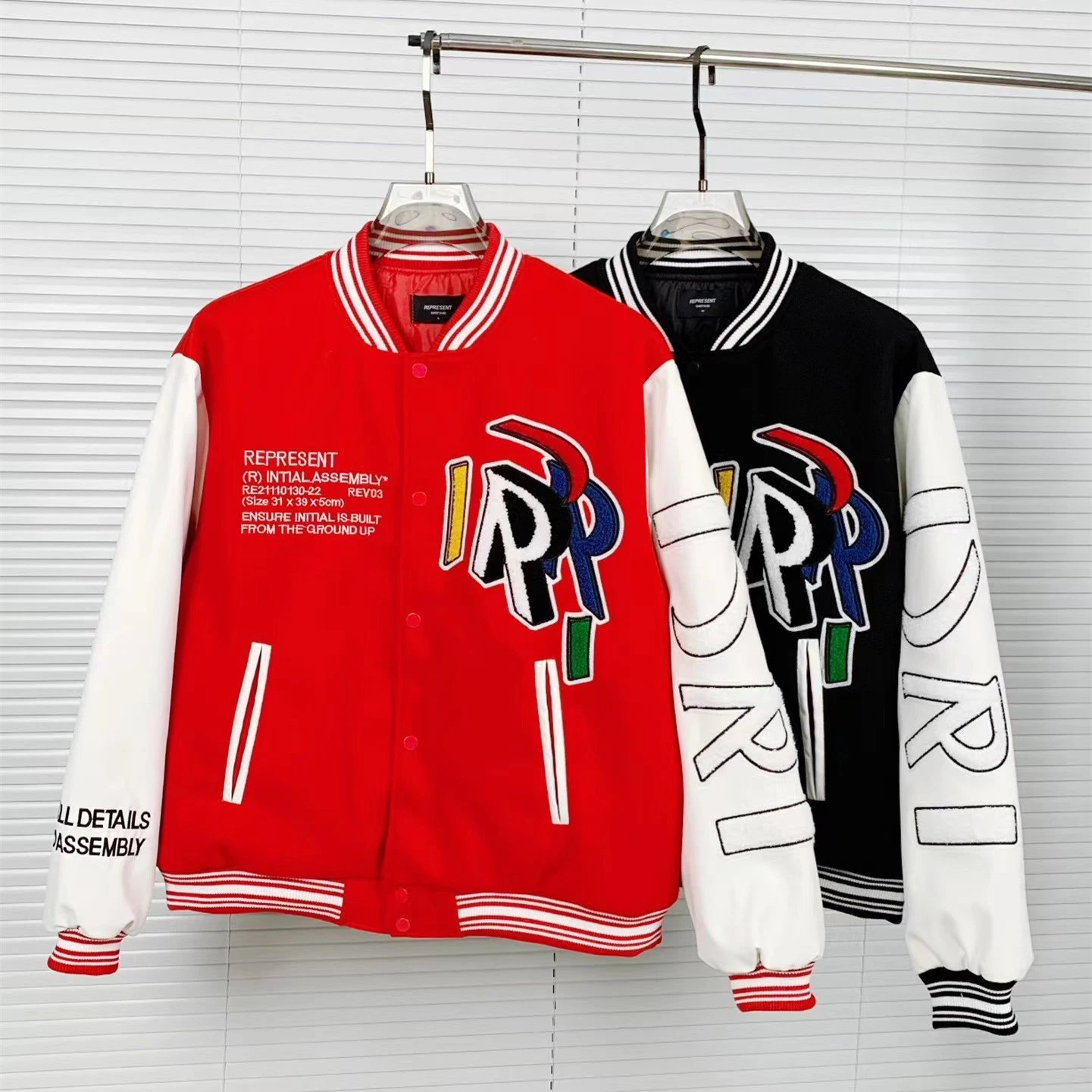 Represent Embroidered Varsity Jacket Multicolor - High Quality Product Image - Cnfans