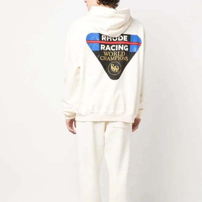 Rhude Triangle Print Hoodie MultiColor - Gallery Image 4 - Detailed View