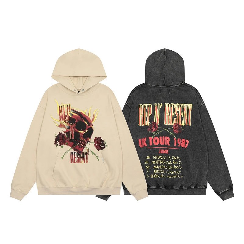 Represent Skull and Roses Hoodie Multicolor - High Quality Product Image - Cnfans