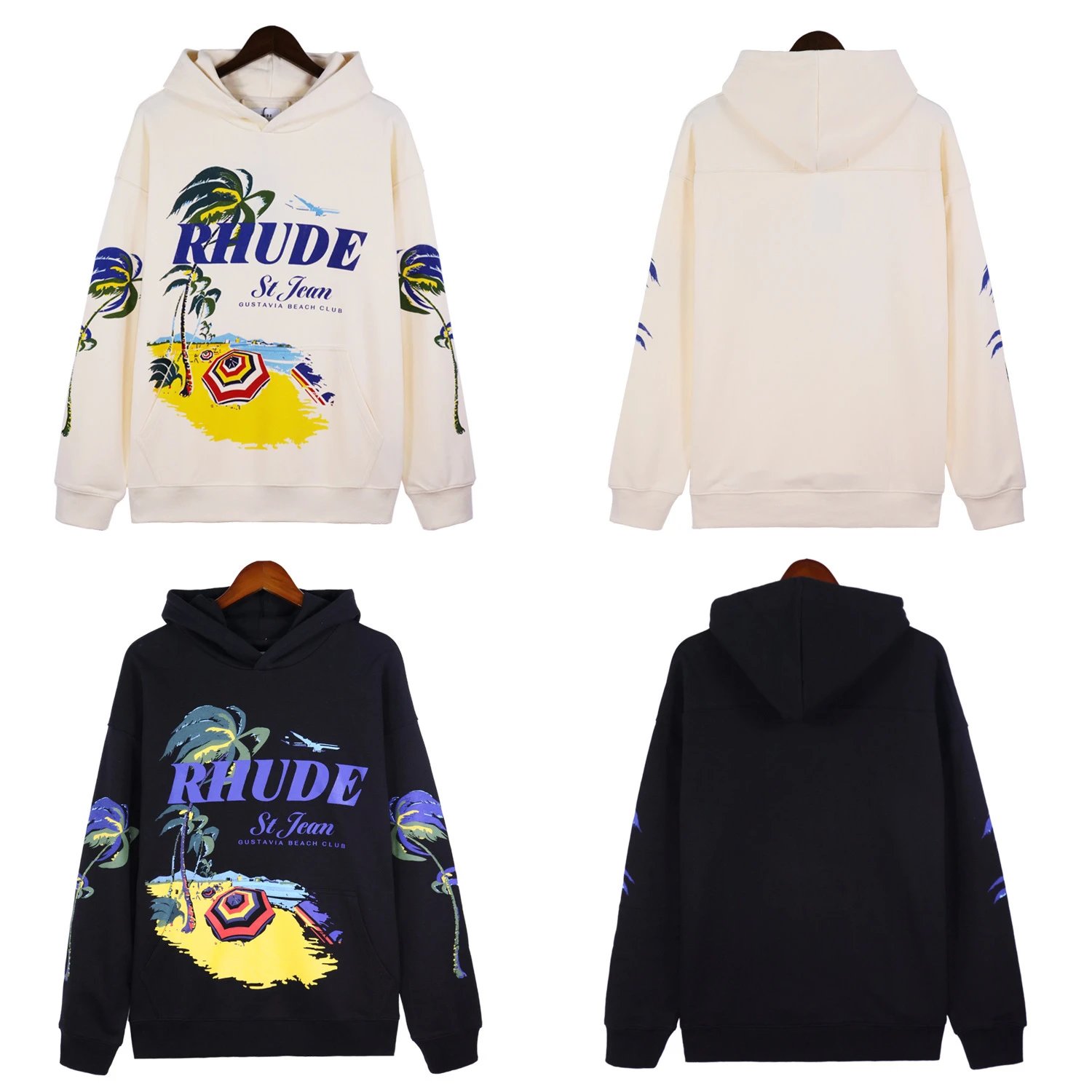 RHude Beach Print Hoodie Multicolor - High Quality Product Image - Cnfans