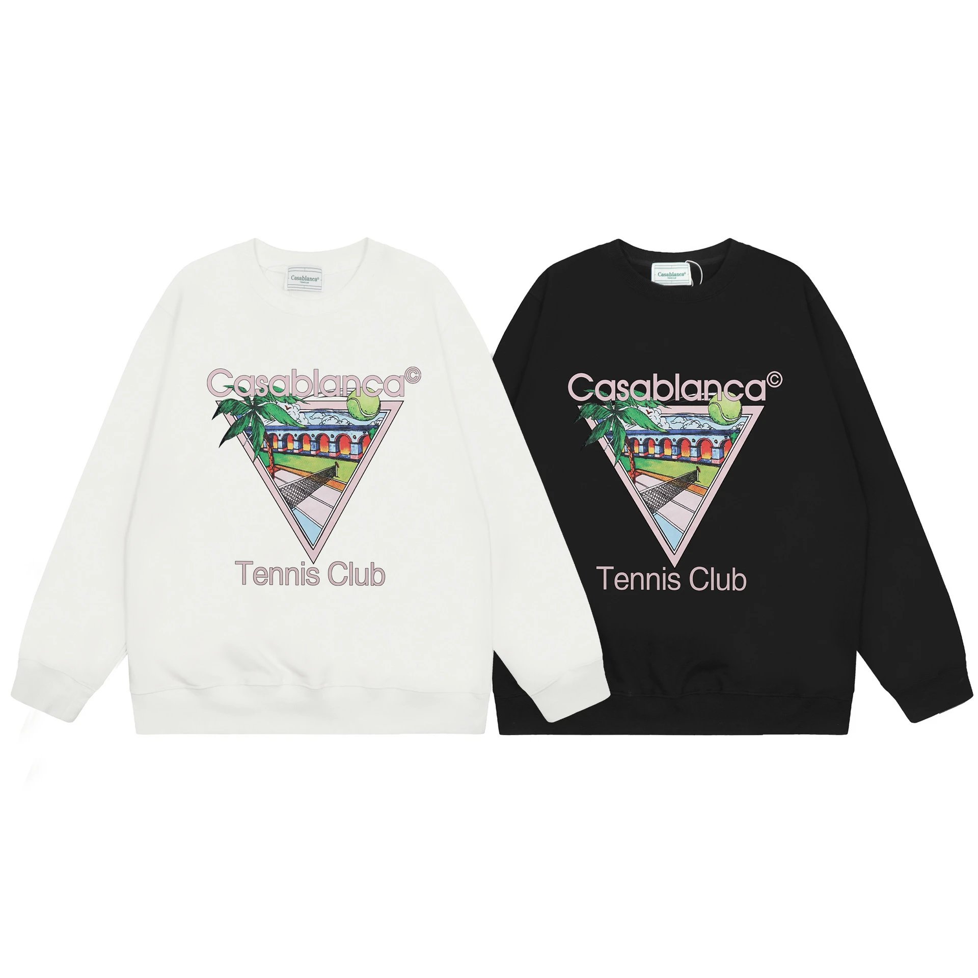 Geometric Crew Sweatshirt in Ivory - Gallery Image 3 - Detailed View