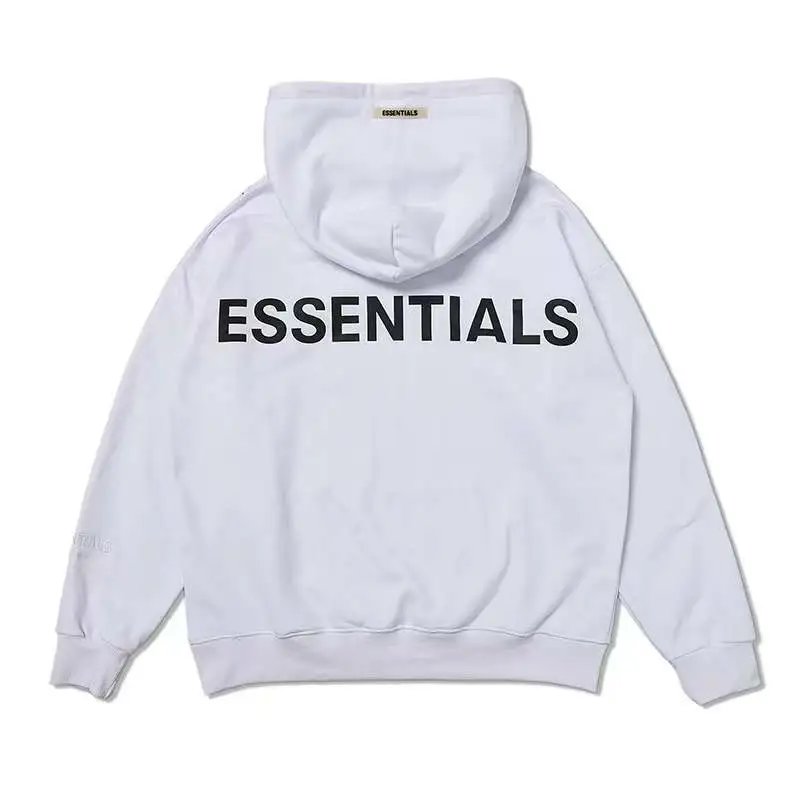 Reflective Graphic Oversized Hoodie Streetwear Ivory Black - Related Product - Cnfans