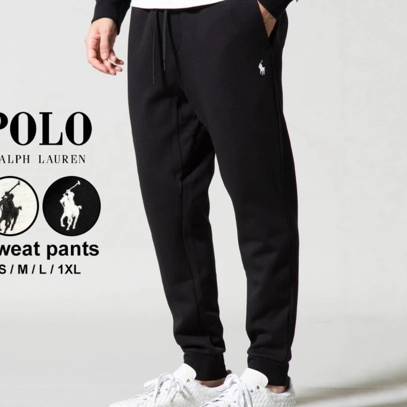 Ralph Lauren Knit Sweatpants Black - High Quality Product Image - Cnfans