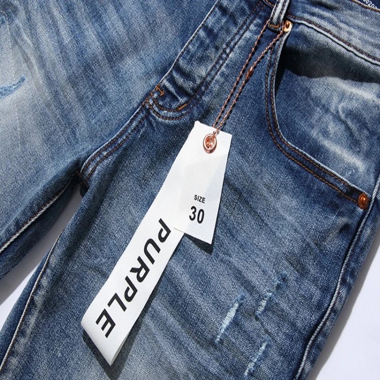 Distressed Denim Jeans Azure - Gallery Image 2 - Detailed View