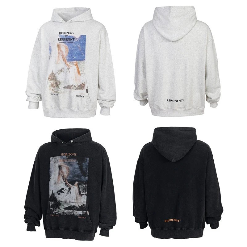 Represent Vintage Graphic Hoodie MultiColor - Represent - Cnfans - $43.22