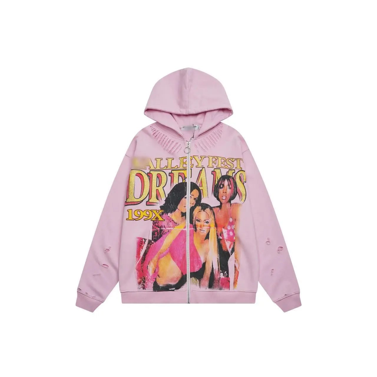 VA&LE Graphic Hoodie Multicolor - Gallery Image 2 - Detailed View