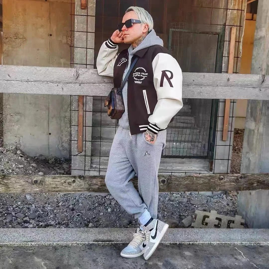 Represent Varsity Jacket Multicolor - Gallery Image 4 - Detailed View