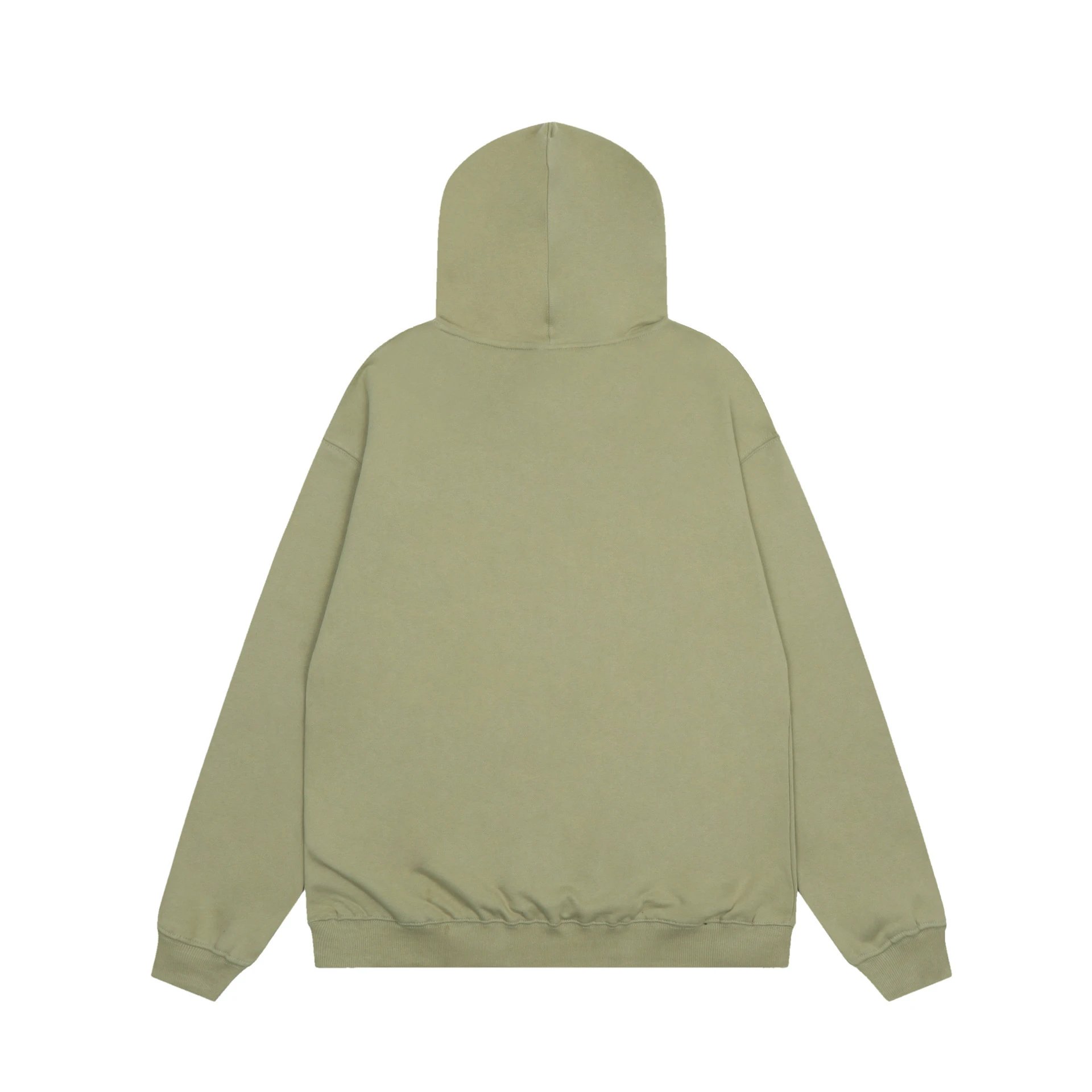 Streetwear Embroidered Hoodie Sage Green - Gallery Image 5 - Detailed View