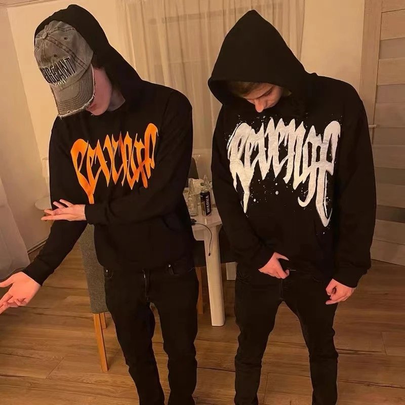 Gothic Skull Hoodie Midnight Black - Gallery Image 4 - Detailed View