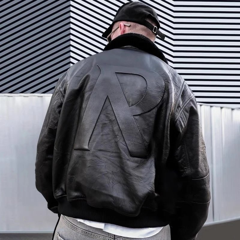 Represent PU Leather Jacket Black - Gallery Image 4 - Detailed View