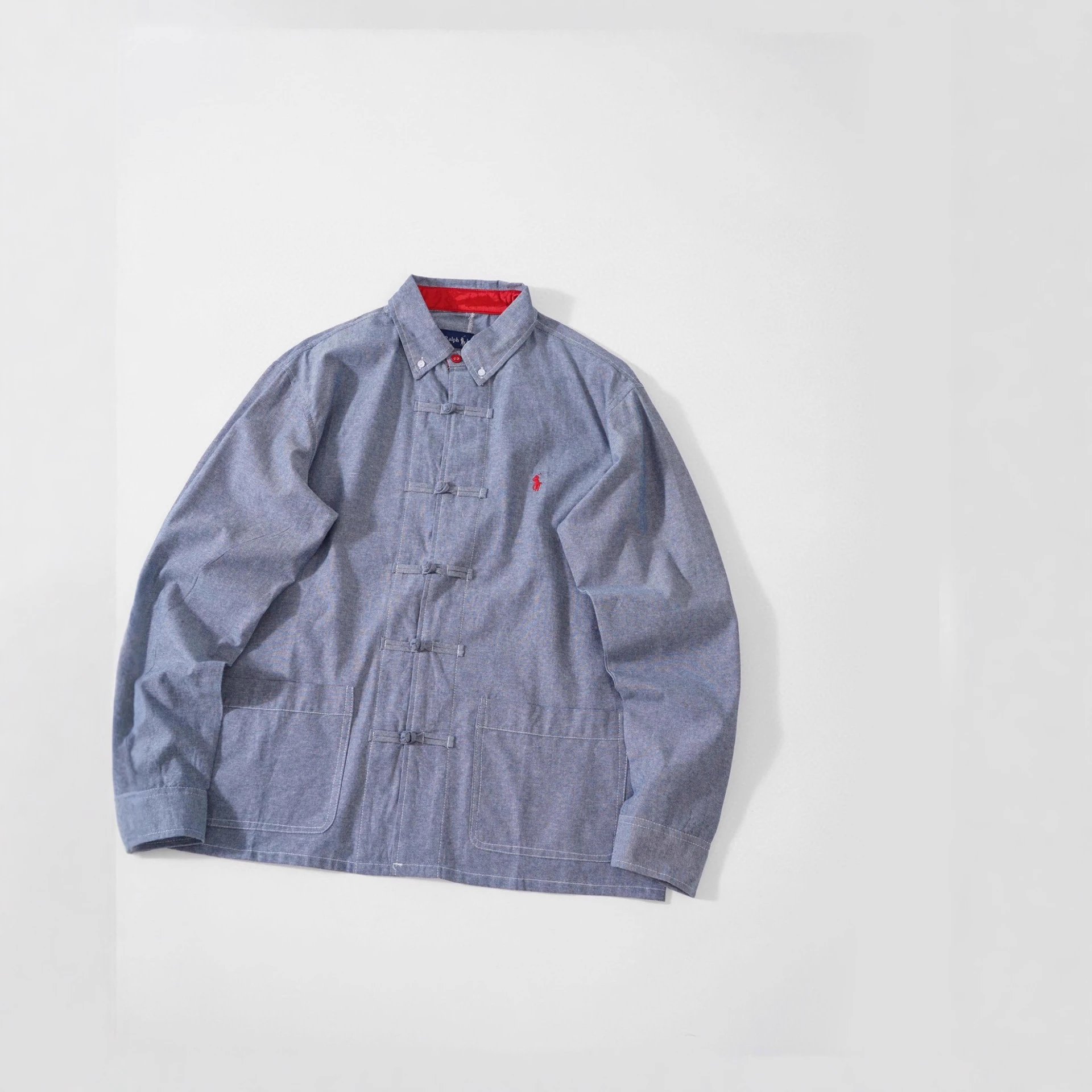 Clot × RL Traditional Tang Jacket Blue/White - Gallery Image 5 - Detailed View