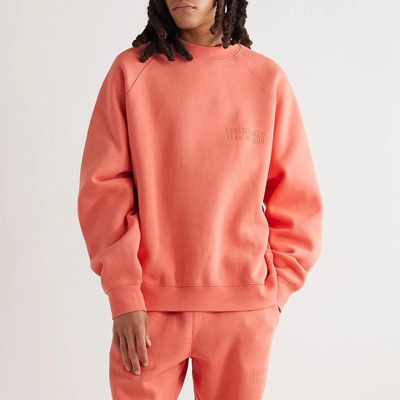 Streetwear Fleece Crewneck Sweatshirt Unisex Espresso - Gallery Image 6 - Detailed View