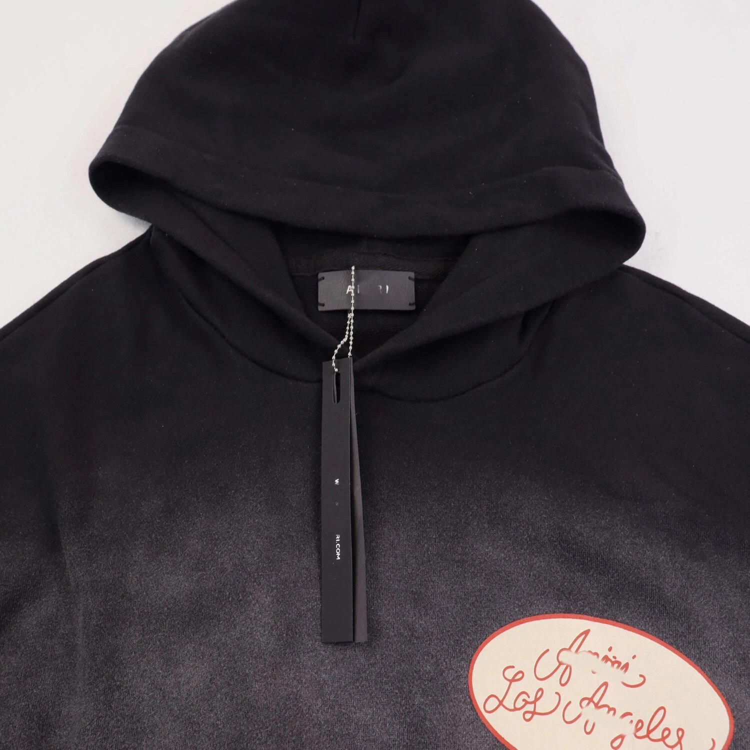 Amiri Vintage Print Hoodie Black - Gallery Image 3 - Detailed View