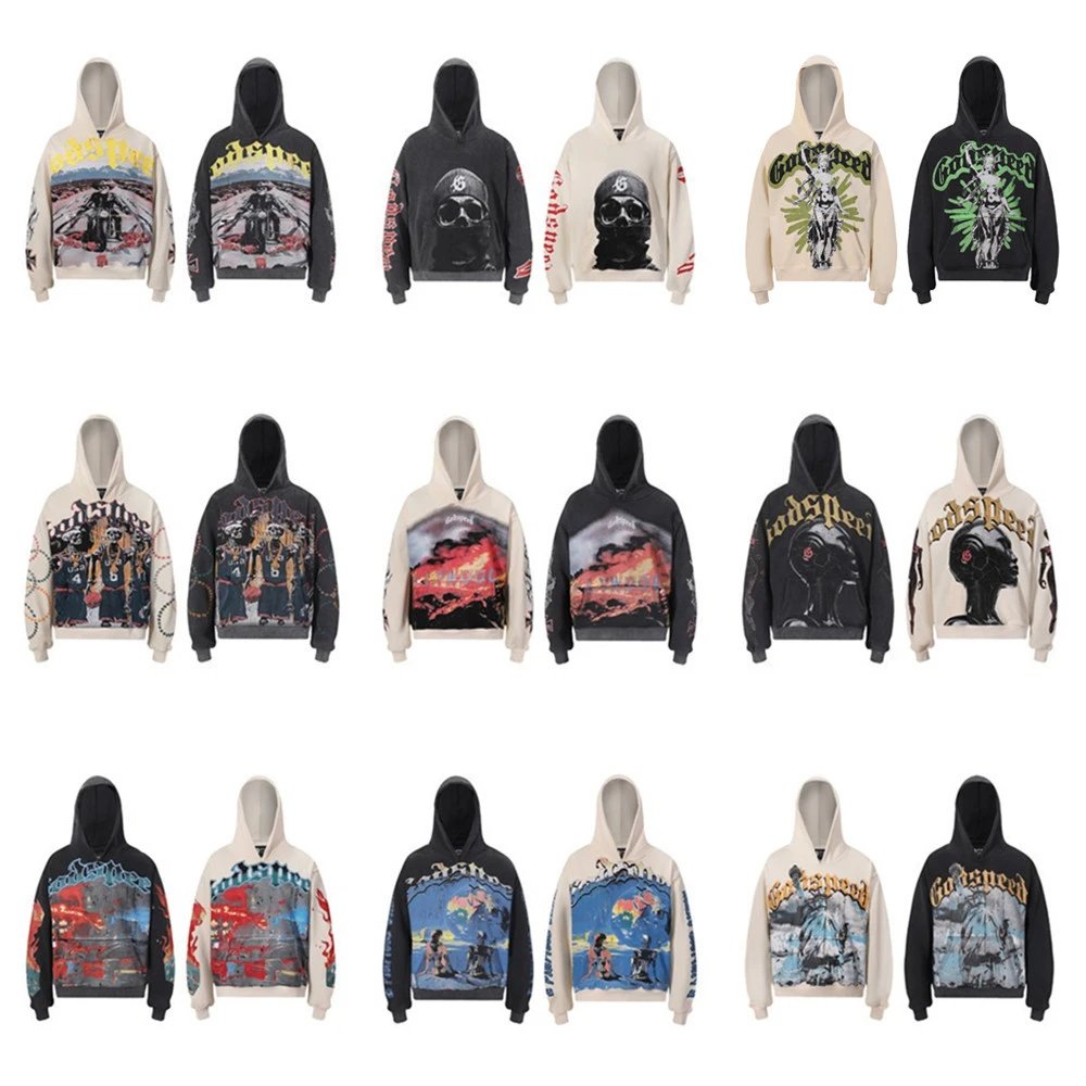 Godspeed Graphic Washed Hoodie MultiColor - High Quality Product Image - Cnfans